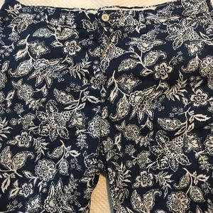 Polo Ralph Lauren Navy White Floral Shorts 33